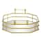 CosmoLiving by Cosmopolitan 27" Gold Metal Glam Tray